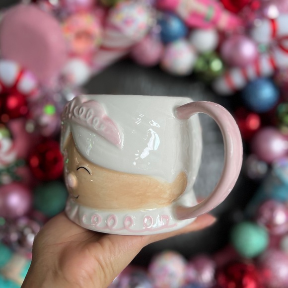 LAST FEW✨NEW🎄At Home 2024 Pink Christmas Mrs Claus Mug🩷 - Picture 4 of 8